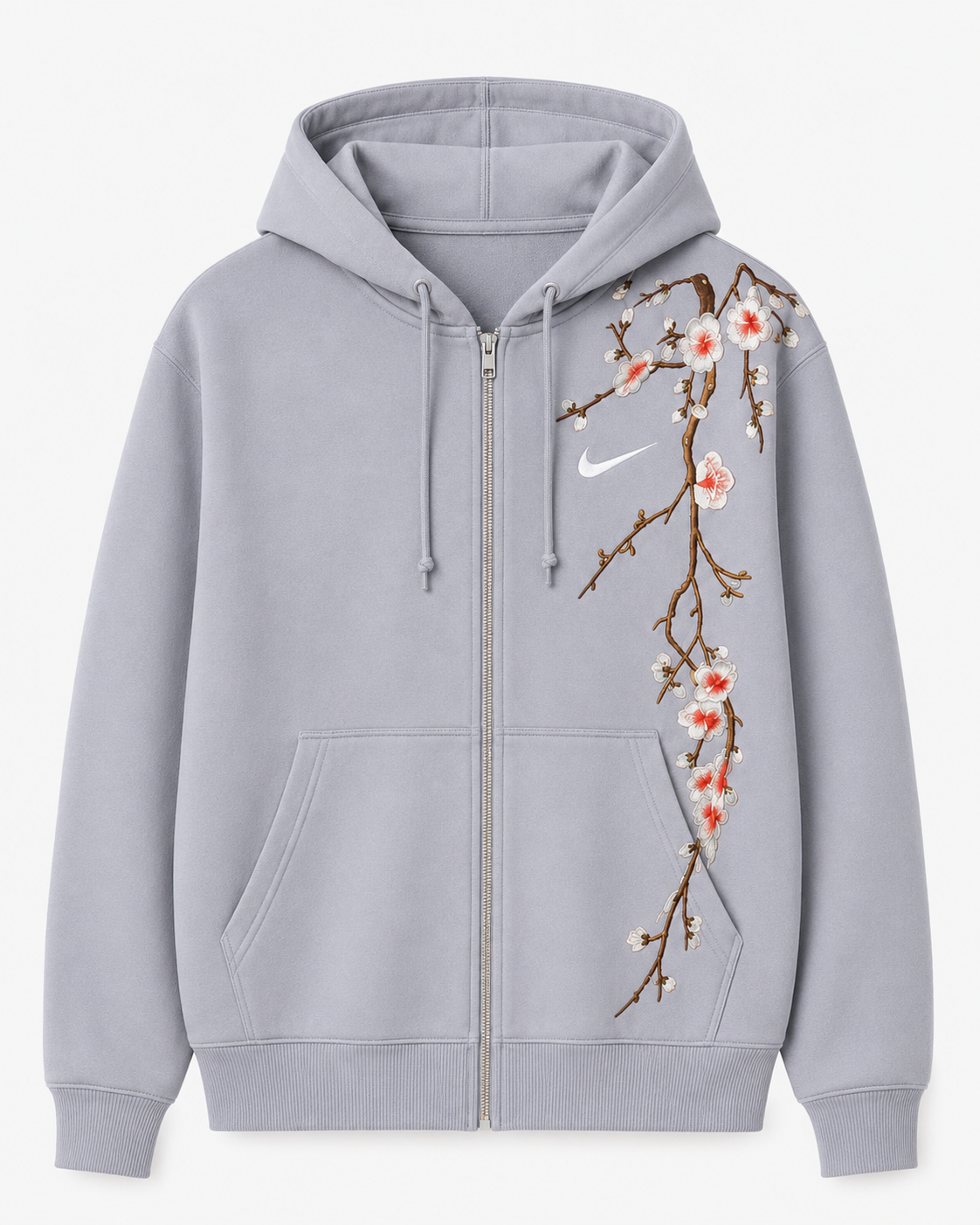 Sakura Drift Zip Hoodie