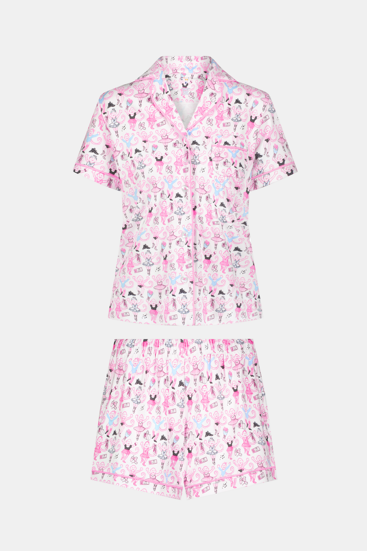 Monkey Pirouette Polo Pajamas