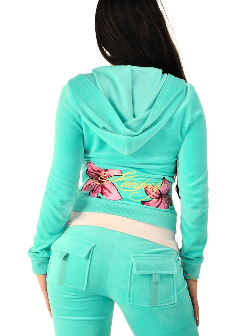 Kimberly Aqua Hoodie And Pants