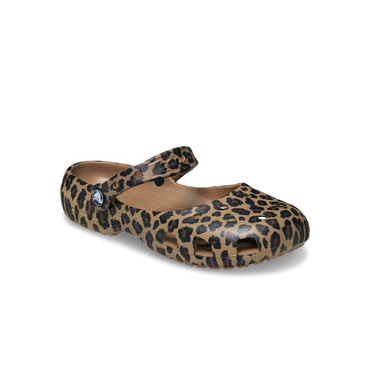 Brown Classic Animal Ballet Sandals