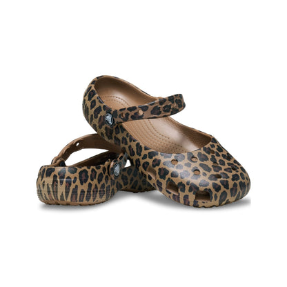 Brown Classic Animal Ballet Sandals