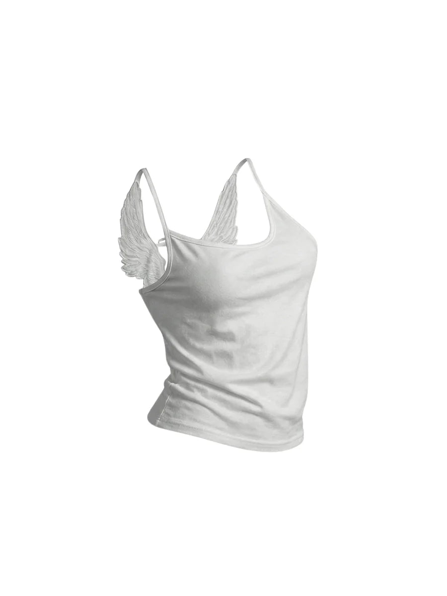 Angel Wings Lace-Up Camisole Top