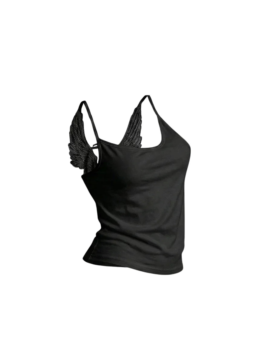 Angel Wings Lace-Up Camisole Top