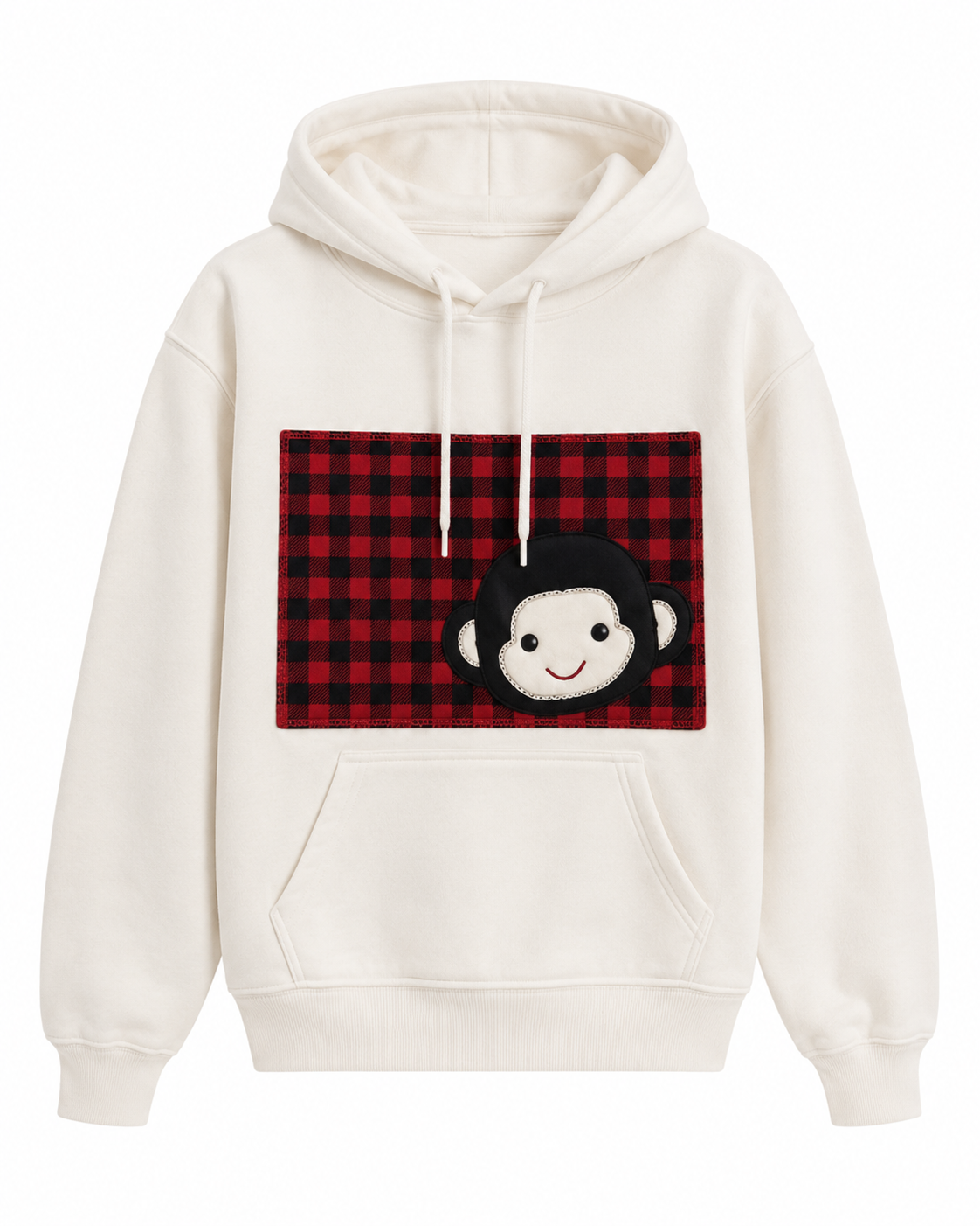 Monkey Check Hoodie