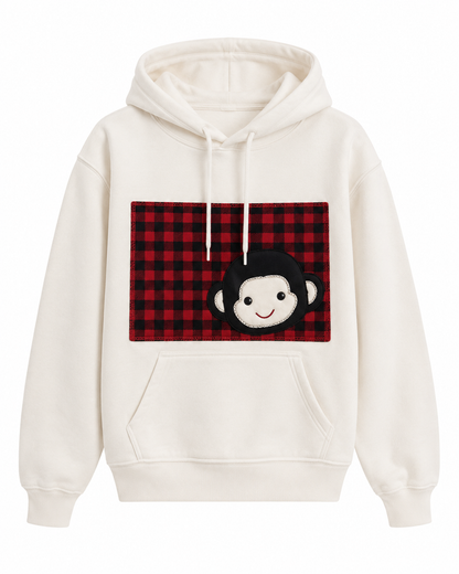 Monkey Check Hoodie