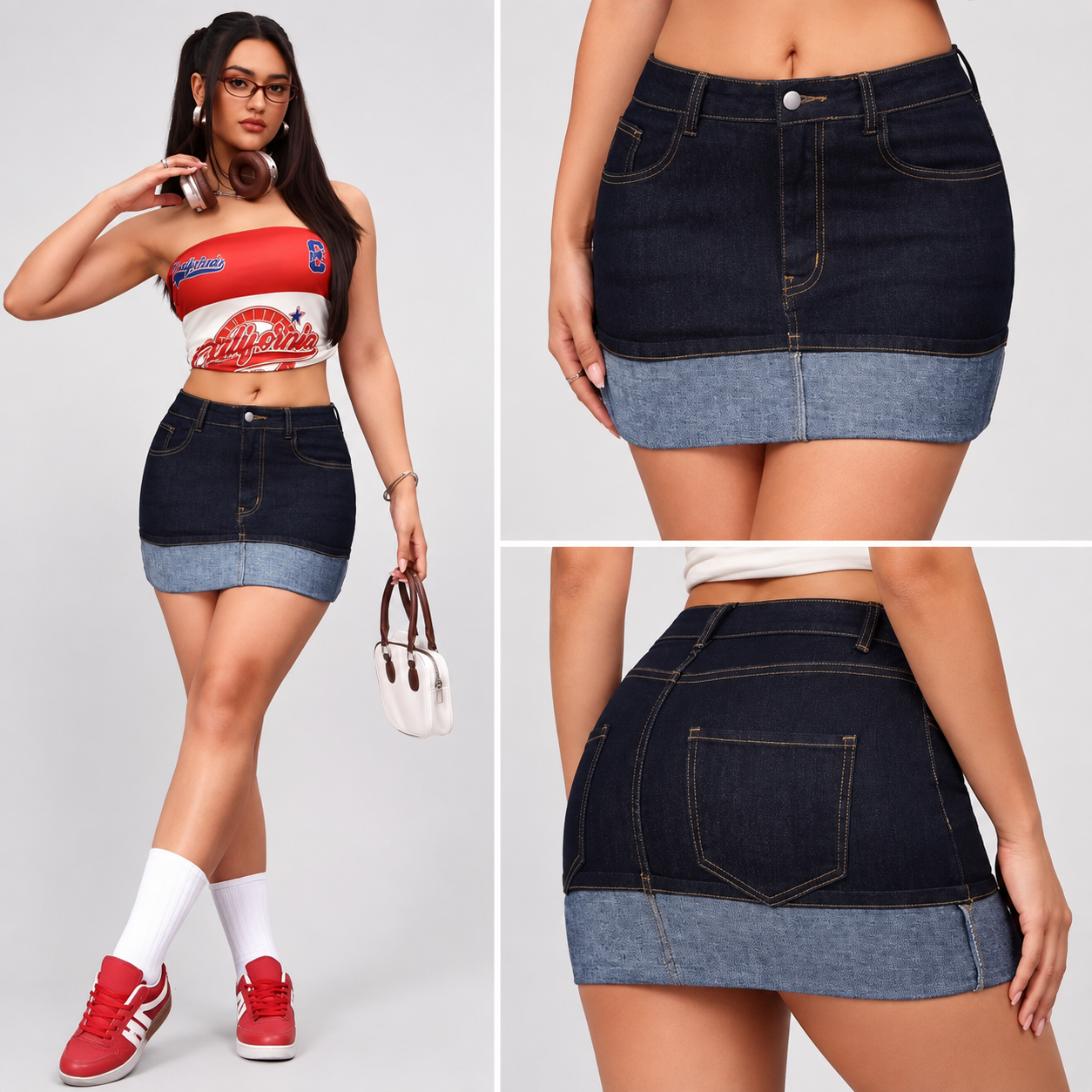 Bodycon Denim Mini Skirt