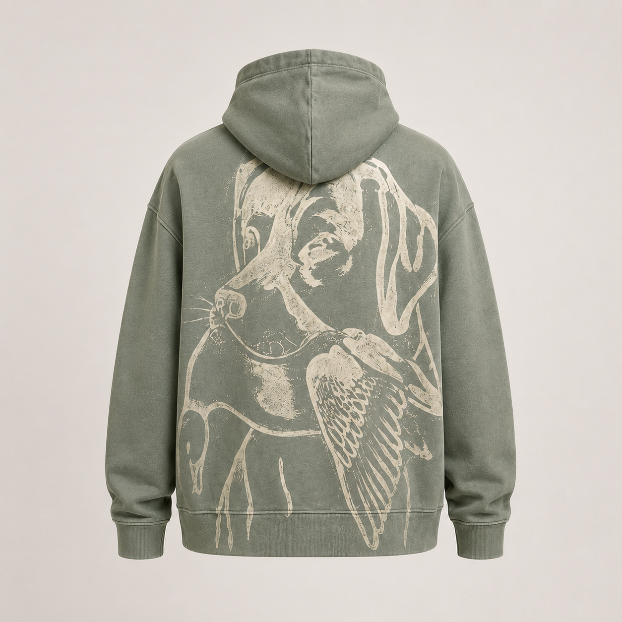 Ashen Hound Bleached Hoodie
