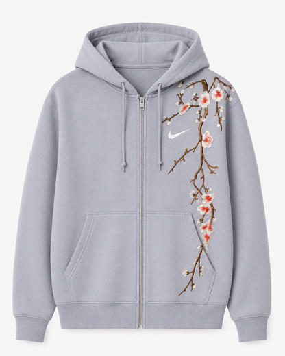 Sakura Drift Zip Hoodie