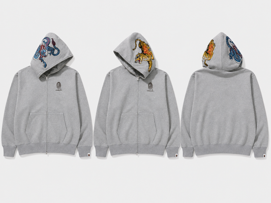 Tiger And Dragon Relaxed Fit Full Zip Hoodie