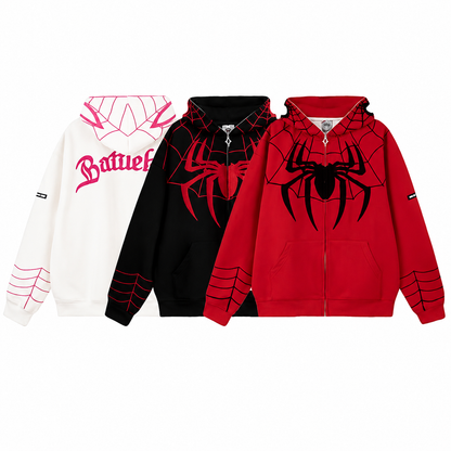Spider Hoodie Zip Up