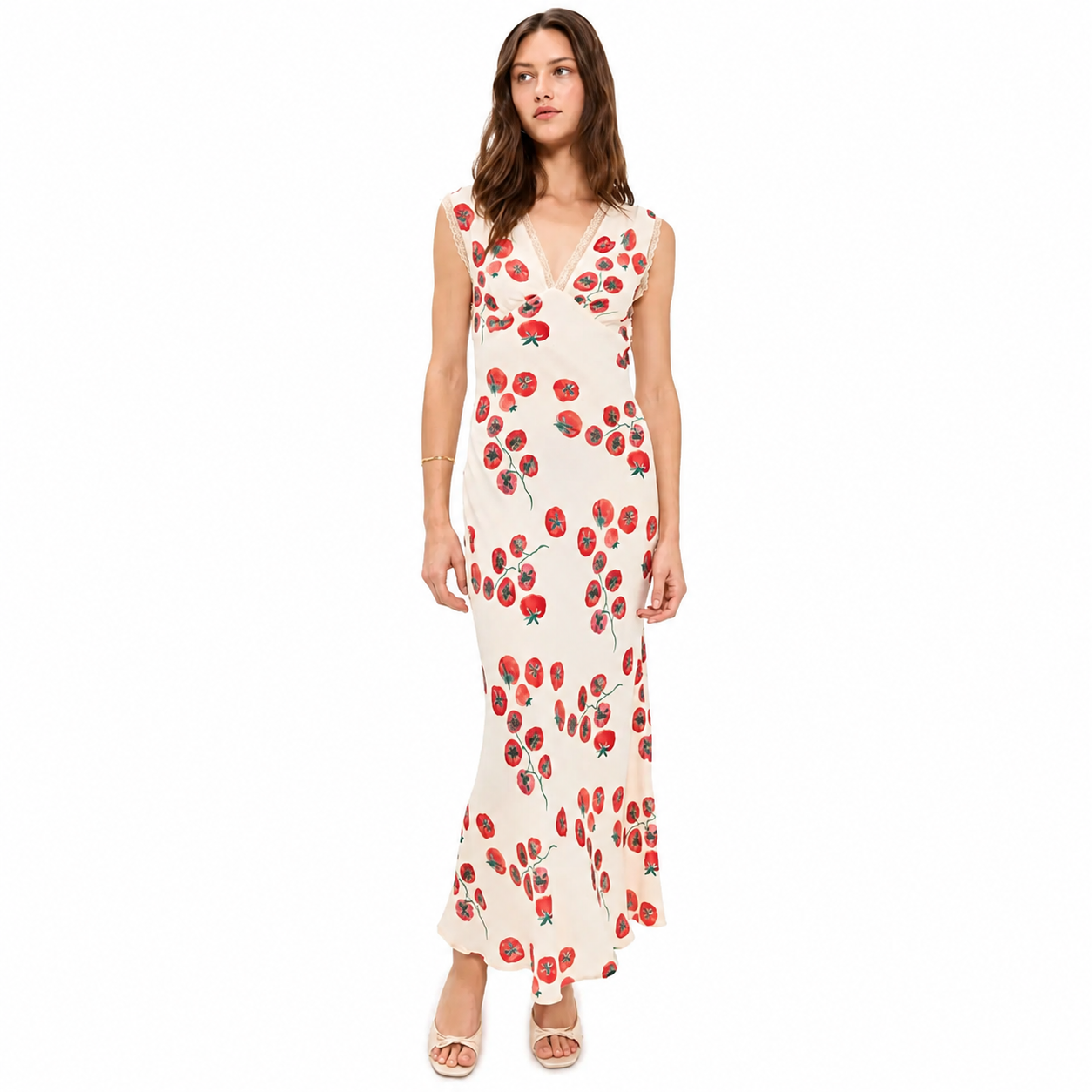 Vintage Lover Bias Cut Maxi Dress