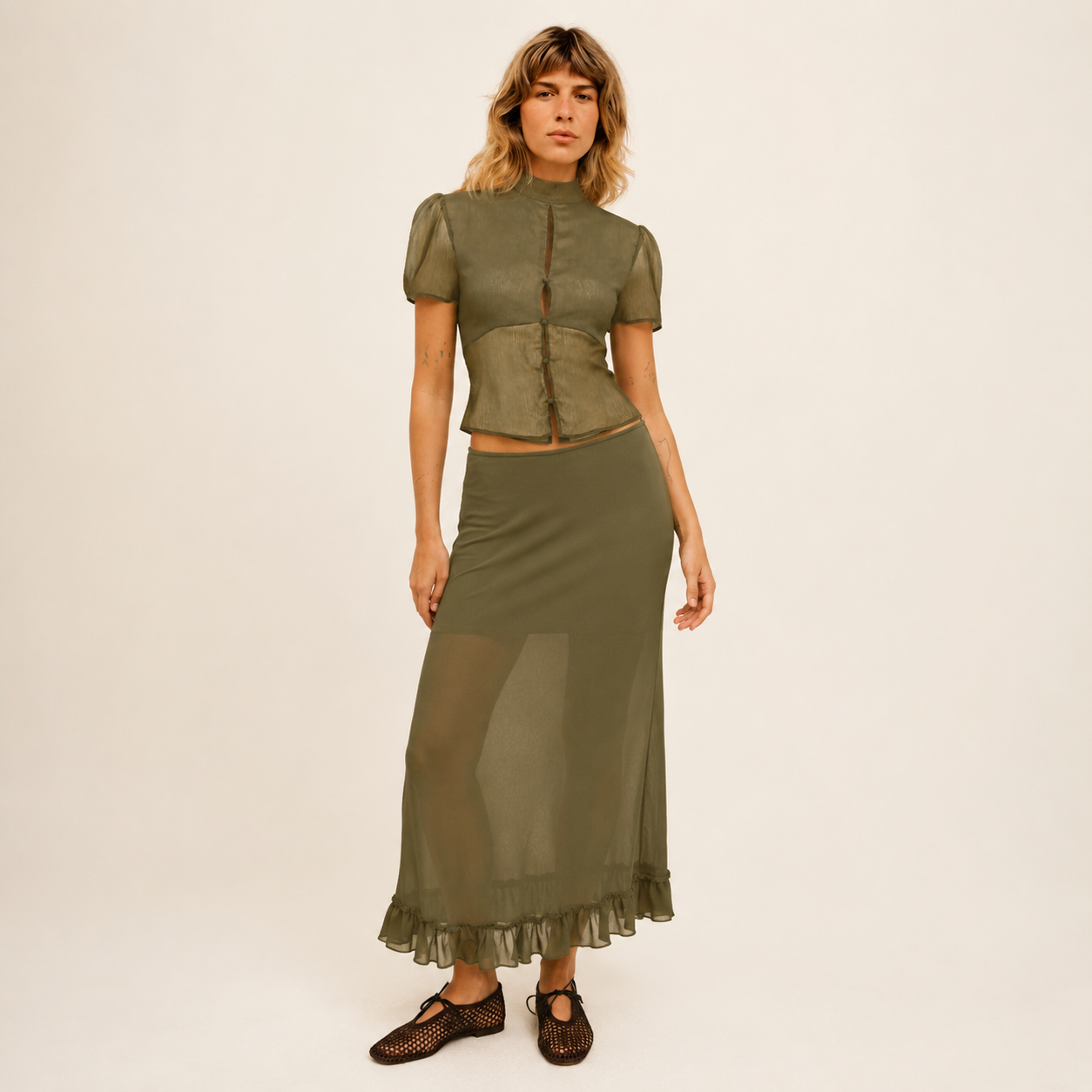 Mia Top And Skirt Set