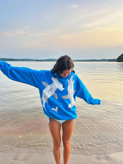 Patchwork Hammerhead Shark Hoodie