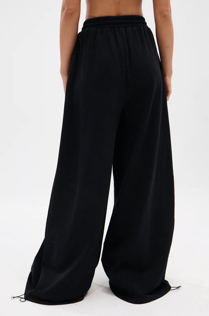 Through The Night Wide Leg Sweatpant With Hole