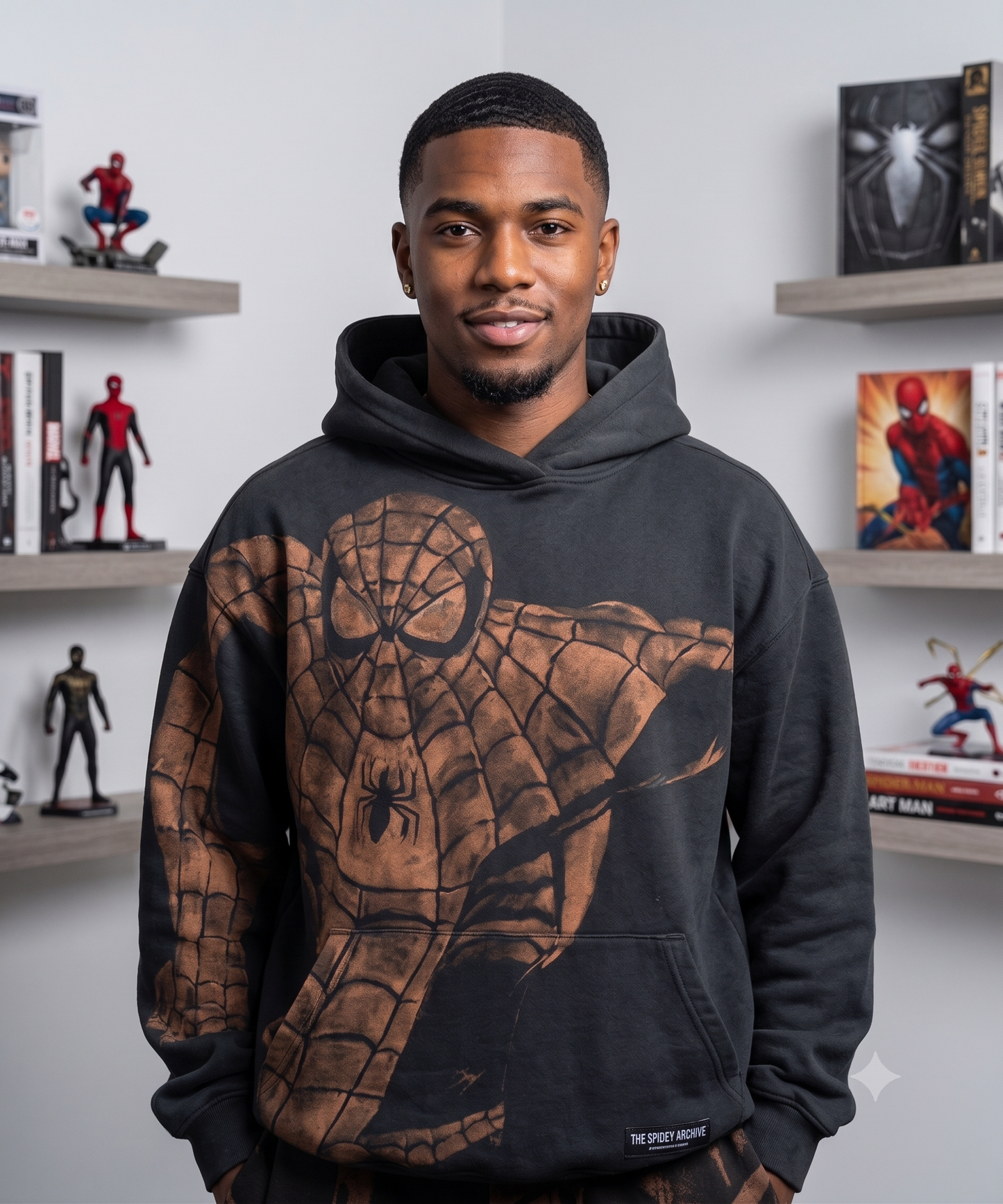 Bleach Shadow Web Oversized Hoodie