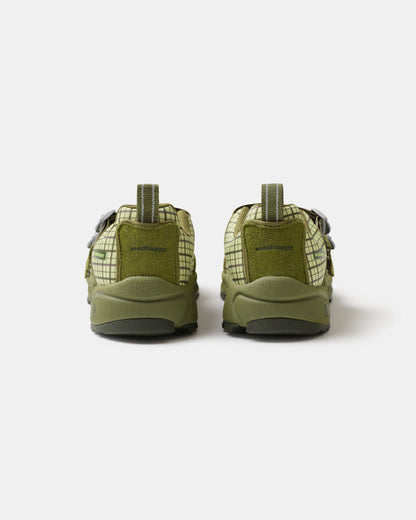 Olive Check Strap Shoes