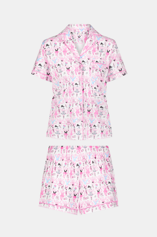 Monkey Pirouette Polo Pajamas
