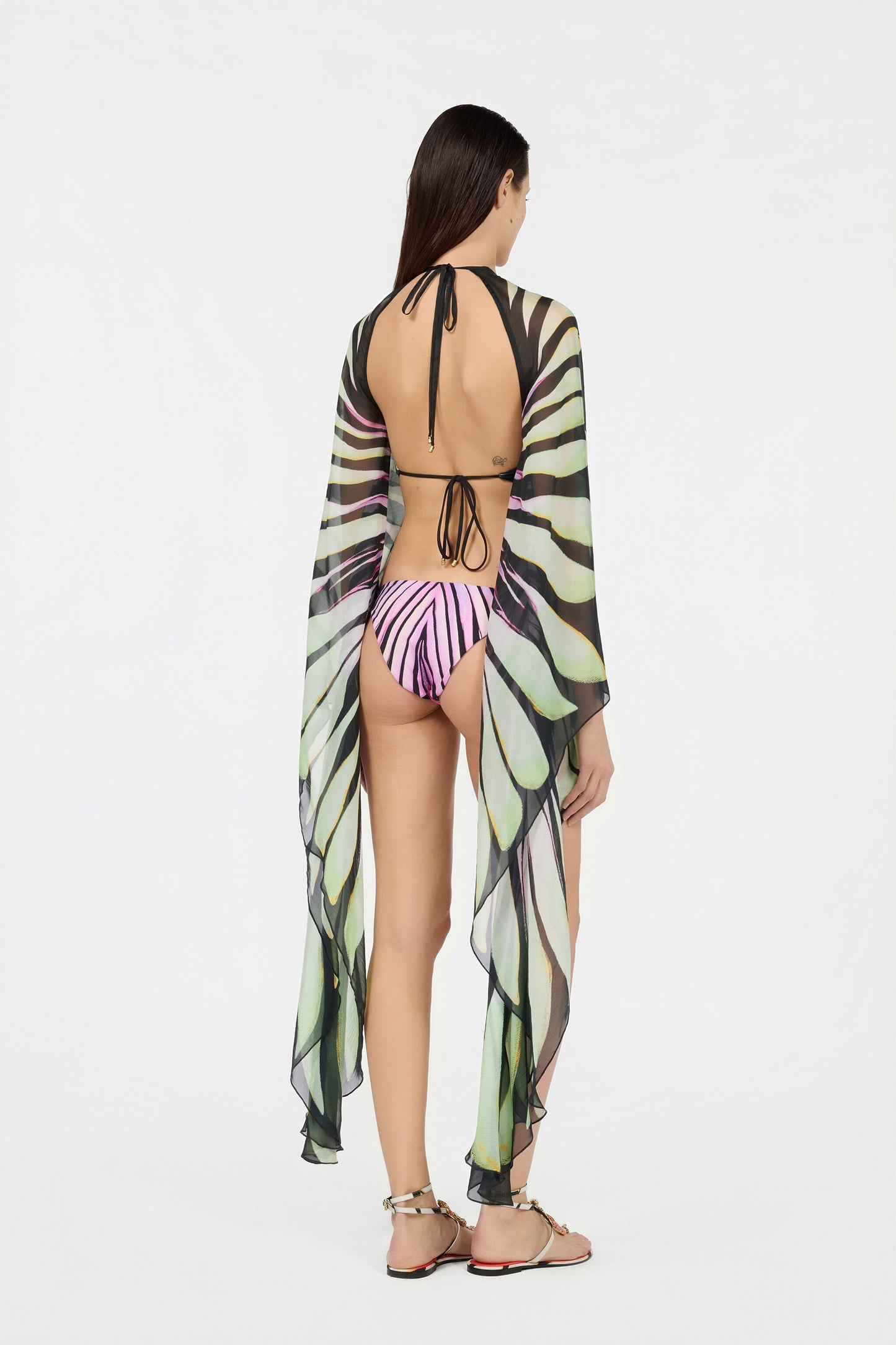 Ray Of Paradise Print One-Piece Swimsuit