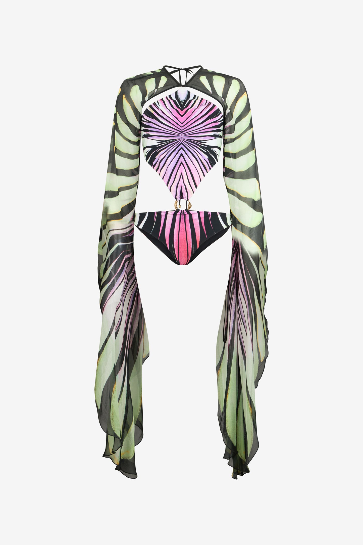 Ray Of Paradise Print One-Piece Swimsuit
