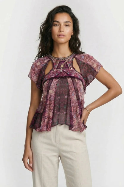 Orna Blouse Fuchsia