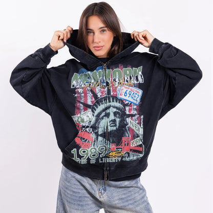 NEW YORK ZIP HOODIE