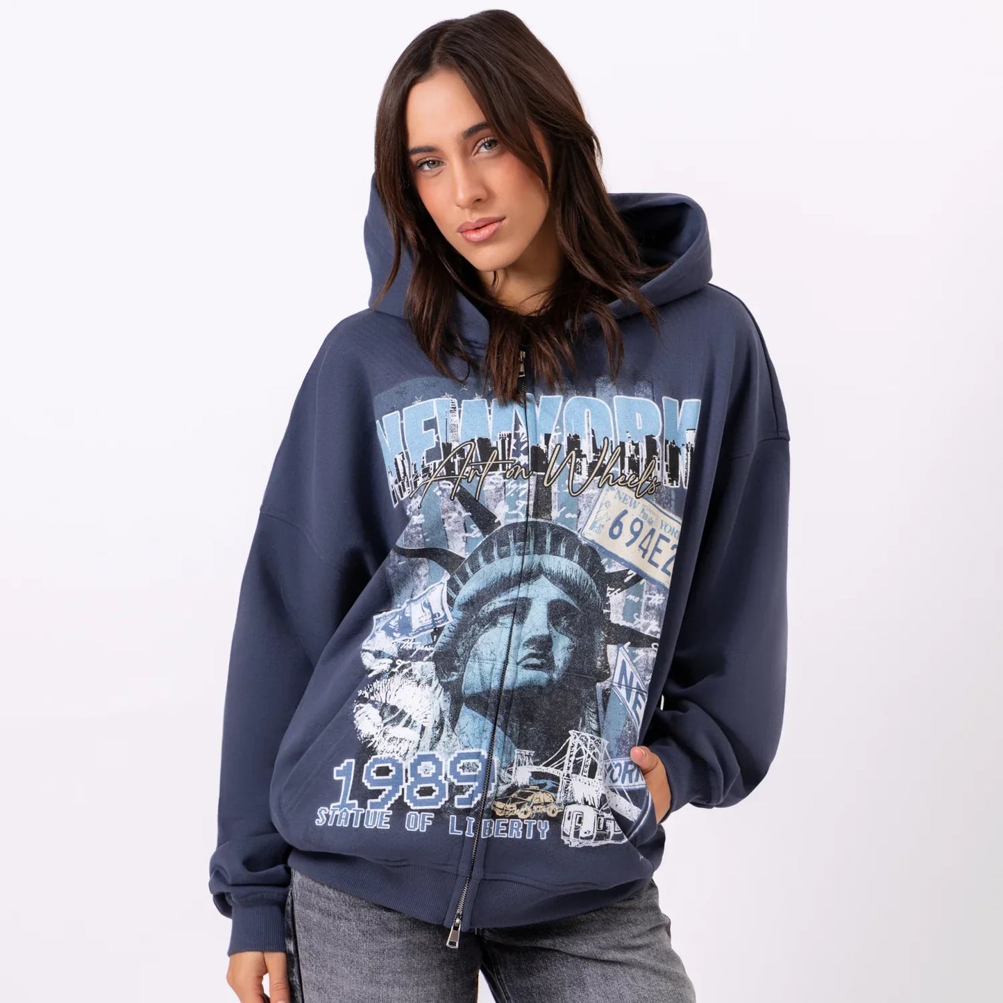 NEW YORK ZIP HOODIE